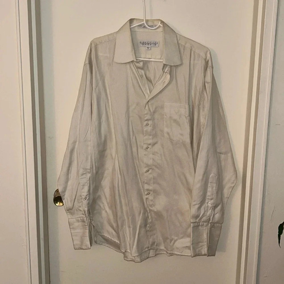😍Men’s perry Ellis 100% cotton button down, size 16 1/2 34. - Picture 1 of 5
